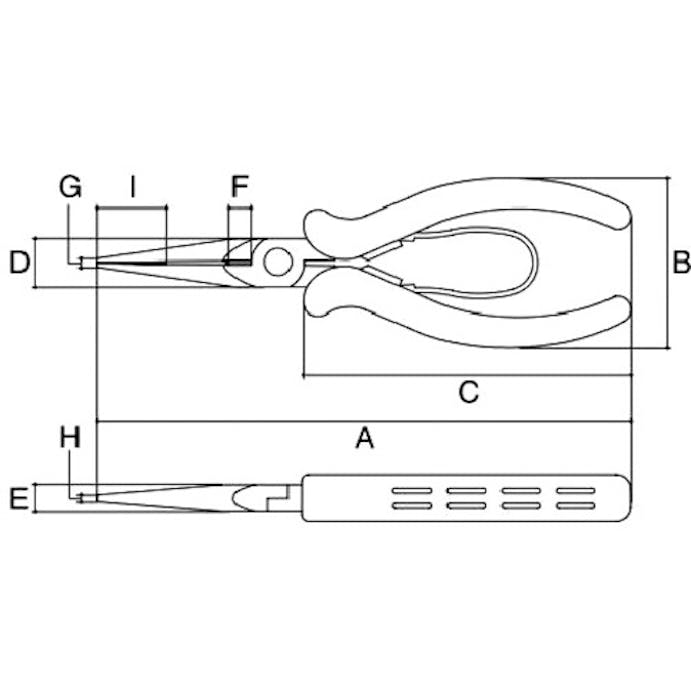 【CAINZ-DASH】スリーピークス技研 ラジオペンチ　ワイヤークラフトペンチ（バネ付）　１５７ｍｍ CR-02【別送品】