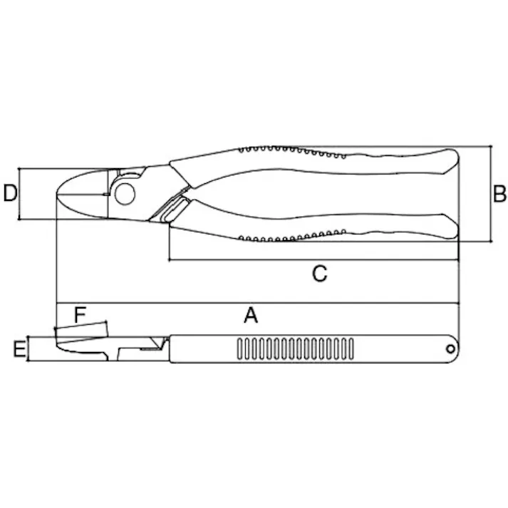 【CAINZ-DASH】スリーピークス技研 電工Fニッパ 195mm DN-195【別送品】