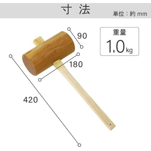 CAINZ-DASH】浅香工業 木槌 90 112064【別送品】 | 手作業工具 通販
