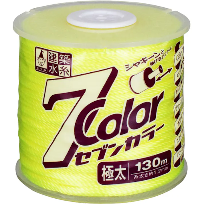 【CAINZ-DASH】たくみ 7COLOR 極太 イエロー 130M 4802【別送品】