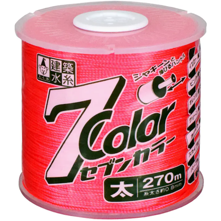 【CAINZ-DASH】たくみ 7COLOR 太 ピンク 270M 4804【別送品】