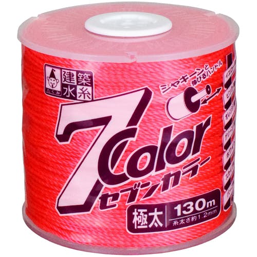 たくみ 7COLOR 極太 ピンク 130M 4805 水糸 たくみ 7COLOR 極太 ピンク 130M 4805 水糸