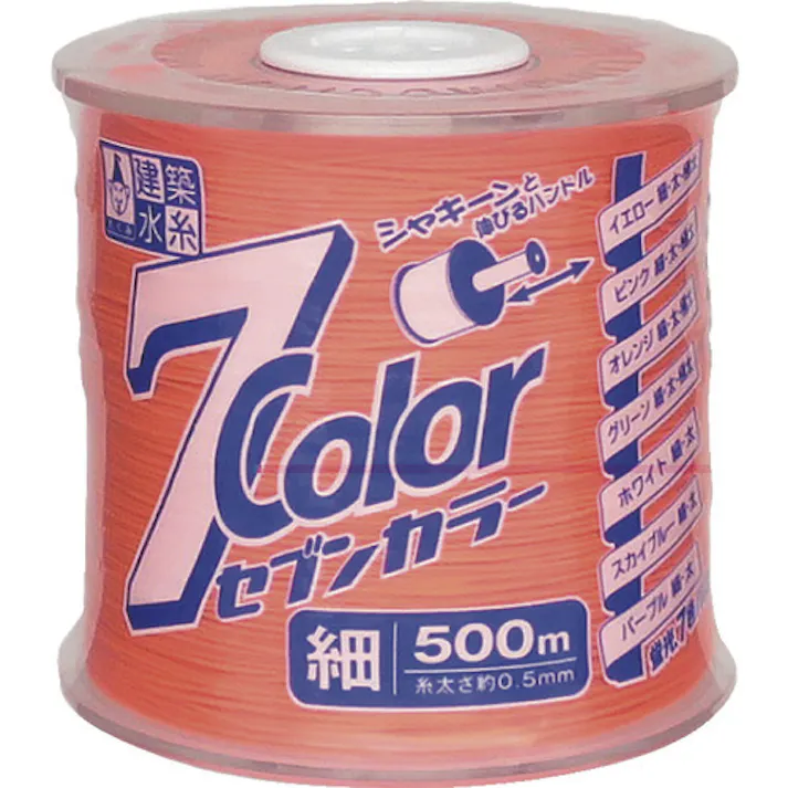 【CAINZ-DASH】たくみ 7COLOR 細 オレンジ 500M 4806【別送品】