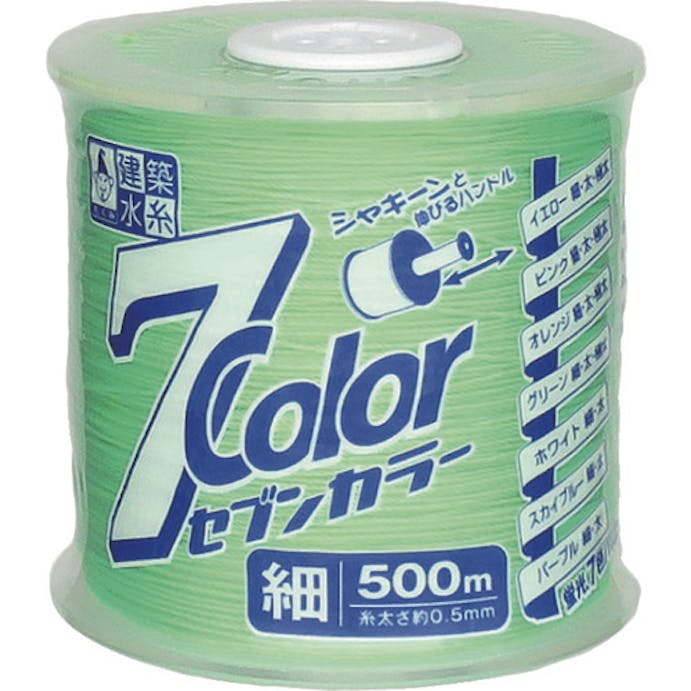 【CAINZ-DASH】たくみ ７ＣＯＬＯＲ　細　グリーン　５００Ｍ 4809【別送品】