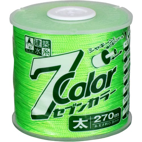 たくみ 7COLOR 太 グリーン 270M 4810 水糸 たくみ 7COLOR 太 グリーン 270M 4810 水糸