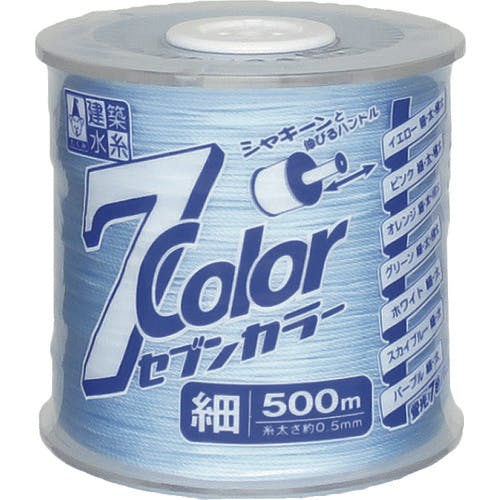 たくみ 7COLOR 細 スカイブルー 500M 4815 水糸 たくみ 7COLOR 細 スカイブルー 500M 4815 水糸