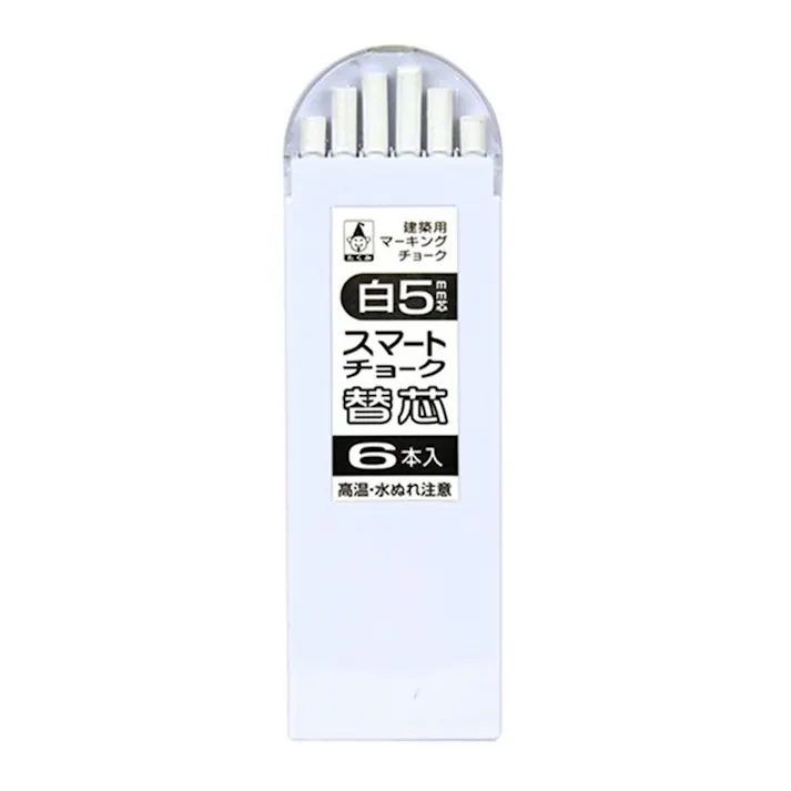 たくみ スマートチョーク 白 7826 6本入 替芯