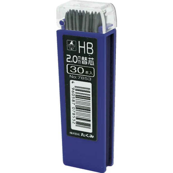 【CAINZ-DASH】たくみ ノック式鉛筆 替芯 HB 30本入 7853【別送品】
