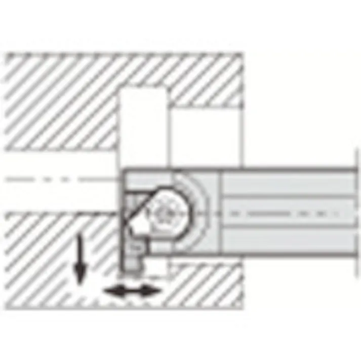 【CAINZ-DASH】京セラ 小内径溝入れホルダ エクセレントバー GIV-E GIVL1612-1AE【別送品】