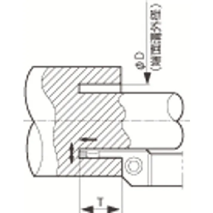 【CAINZ-DASH】京セラ 多機能・端面溝入れ加工用ホルダ KFMS KFMSR2525M85110-3【別送品】