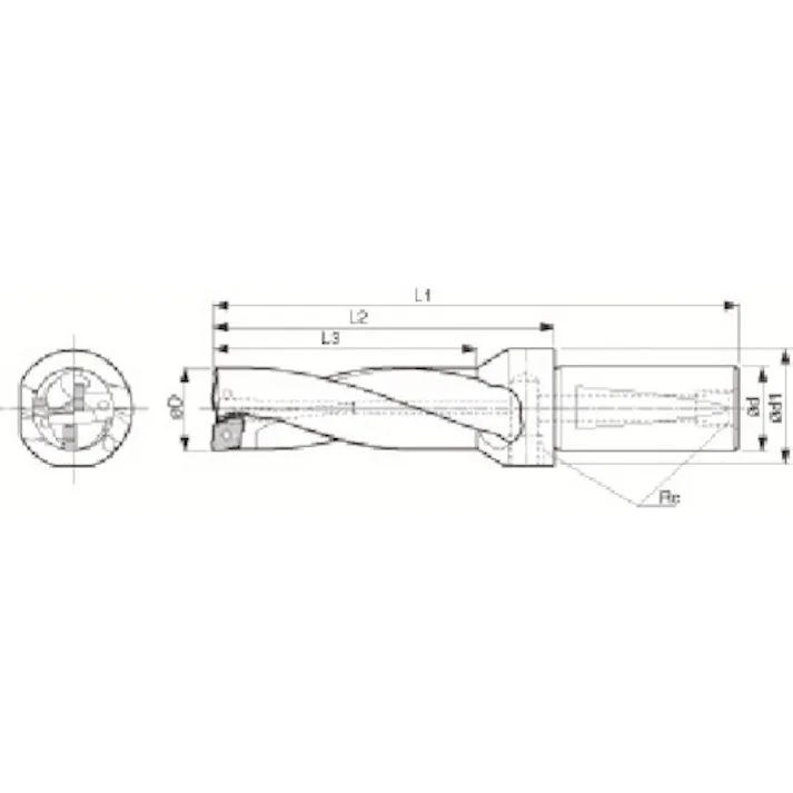 【CAINZ-DASH】京セラ マジックドリル DRZ型用ホルダ 加工深さ3×DC S40-DRZ44132-15【別送品】
