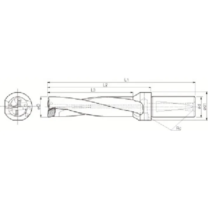 【CAINZ-DASH】京セラ マジックドリル DRZ型用ホルダ 加工深さ4×DC S20-DRZ1560-05【別送品】