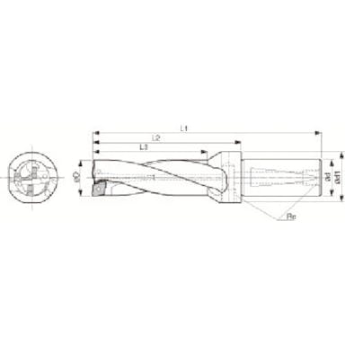 【CAINZ-DASH】京セラ マジックドリル　ＤＲＺ型用ホルダ　加工深さ３×ＤＣ S20-DRZ135405-05【別送品】