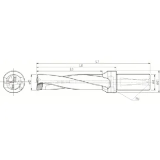 【CAINZ-DASH】京セラ マジックドリル DRZ型用ホルダ 加工深さ4×DC S20-DRZ135540-05【別送品】