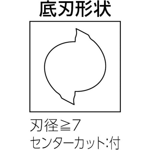 【CAINZ-DASH】京セラ 超硬スクエアエンドミル　２枚刃ソリッドエンドミル　ピンカド　２ＦＥＳＭ　刃径１２ｍｍ　刃長２６ｍｍ　全長７５ｍｍ　 シャンク径１２ｍｍ 2FESM120-260-12【別送品】