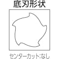 【CAINZ-DASH】京セラ ラフィングエンドミル　波形切れ刃　ミディアム　３／４／５ＲＤＳＭ　刃径２５ｍｍ　刃長４５ｍｍ　全長１２１ｍｍ　シャンク径２５ｍｍ 5RDSM250-450-25【別送品】