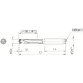 【CAINZ-DASH】京セラ マジックドリル用ホルダ SS-DRC 加工深さ3×DC SS14-DRC120M-3【別送品】