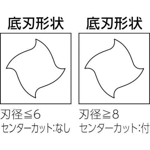 【CAINZ-DASH】京セラ 超硬スクエアエンドミル　４枚刃ソリッドエンドミル　刃先強化型　４ＦＥＫＭ　刃径１０ｍｍ　刃長２２ｍｍ　全長７０ｍｍ　 シャンク径１０ｍｍ 4FEKM100-220-10【別送品】