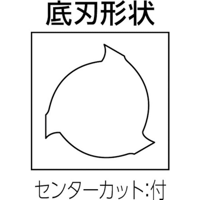 【CAINZ-DASH】京セラ 超硬スクエアエンドミル　ラフィングエンドミル　波形切れ刃　ロング　３／４／５ＲＤＳＬ　刃径８ｍｍ　刃長２８ｍｍ　全長７６ｍｍ　シャンク径８ｍｍ 3RDSL080-280-08【別送品】