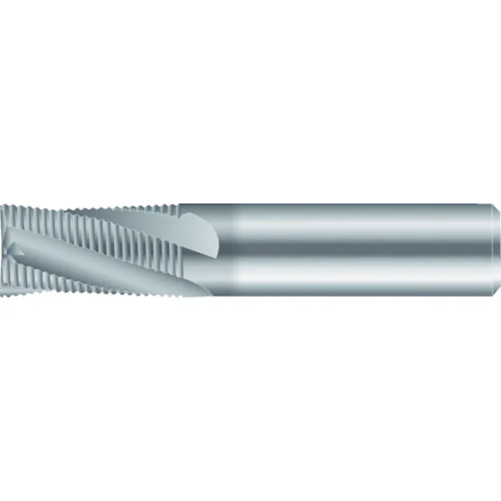 【CAINZ-DASH】京セラ ラフィングエンドミル 波形切れ刃 ロング 3/4/5RDSL 刃径10mm 刃長34mm 全長89mm シャンク径10mm 4RDSL100-340-10【別送品】