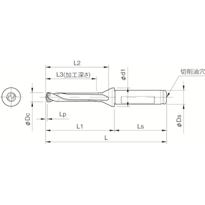 【CAINZ-DASH】京セラ マジックドリル用ホルダ SF-DRC 加工深さ5×DC SF25-DRC180M-5【別送品】