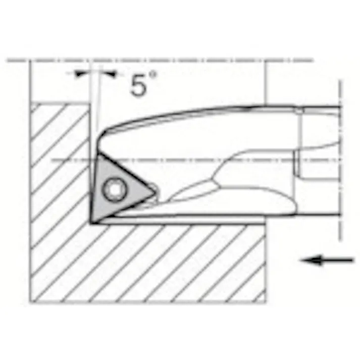 【CAINZ-DASH】京セラ 内径・奥端面加工用鋼バー S-STLC-A S20R-STLCL11-22A【別送品】