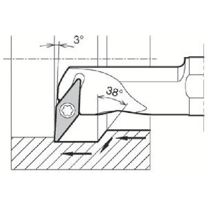 【CAINZ-DASH】京セラ 倣い加工用鋼バー S-SVUC(B)-A S25S-SVUBR16-34A【別送品】