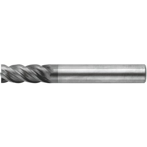 【CAINZ-DASH】京セラ 超硬スクエアエンドミル　コーナランド付きエンドミル　４ＭＦＫ　刃径６ｍｍ　刃長１３ｍｍ　全長６０ｍｍ　シャンク径６ｍｍ 4MFK060-130【別送品】