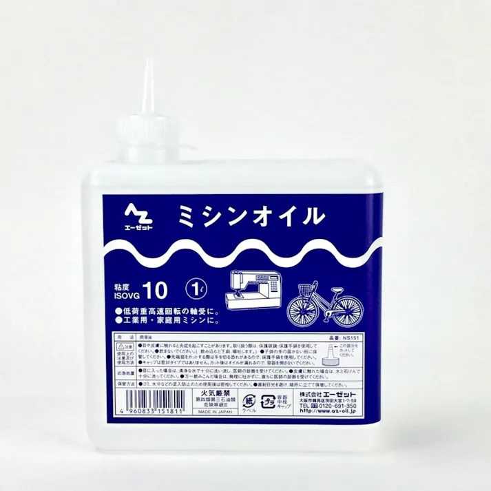 エーゼット AZ ミシンオイル 角型 1L NS151