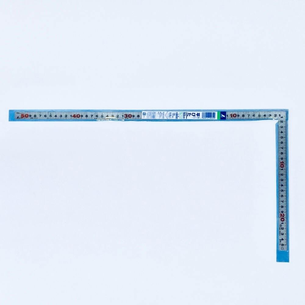 鉄工用曲尺平ぴた シルバー 50cm 表裏同目 JIS 10032 直尺・曲尺 鉄工用曲尺平ぴた シルバー 50cm 表裏同目 JIS 10032 直尺・曲尺