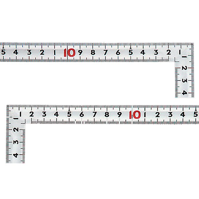曲尺同厚 シルバー 30cm 表裏同目 名作 JIS