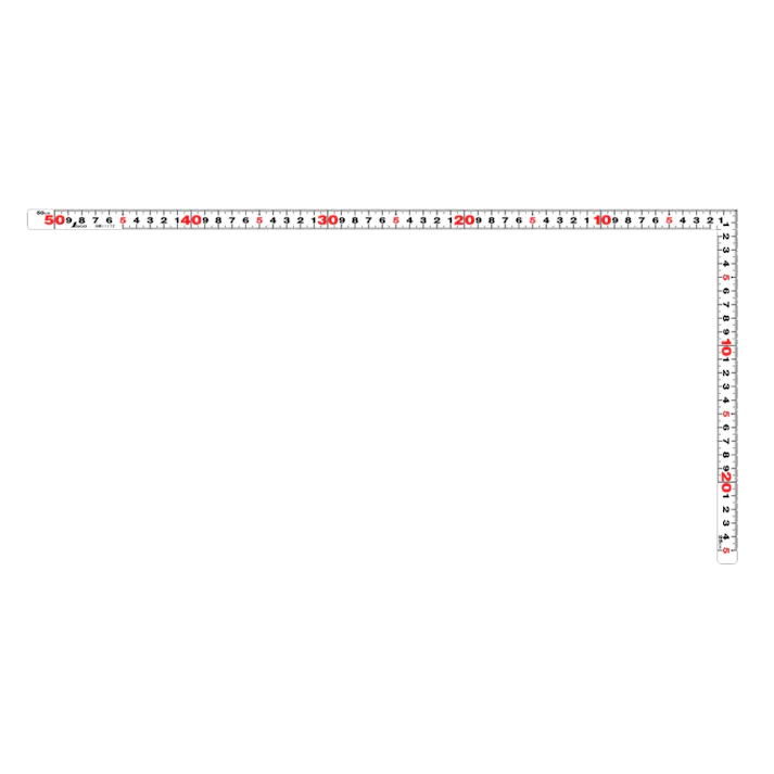 曲尺平ぴた ホワイト 50cm 表裏同目 11172