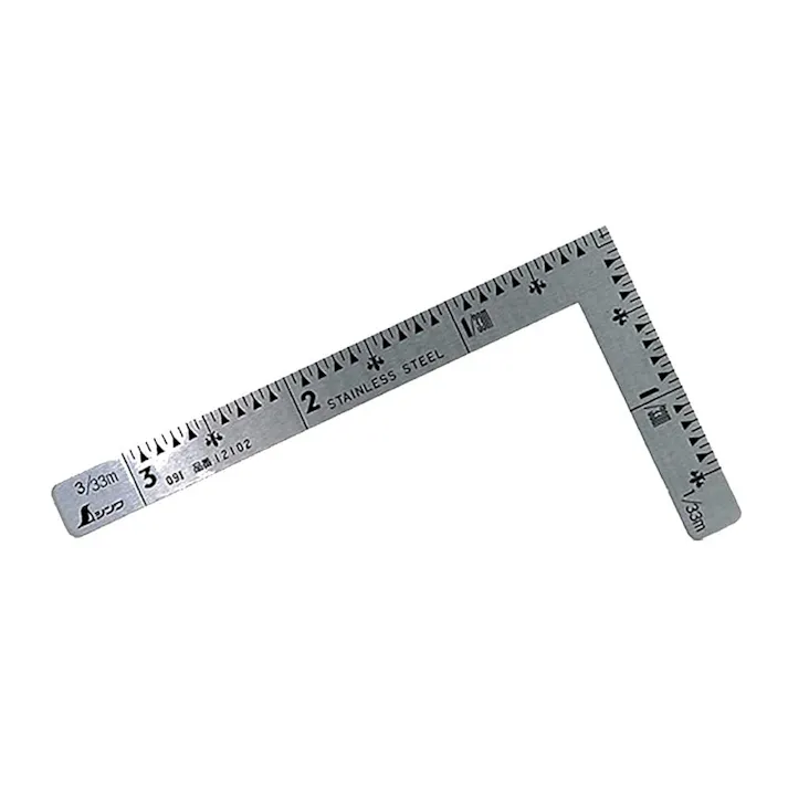 曲尺小型 三寸法師 ステン 3×1.5寸 表裏同目 12102