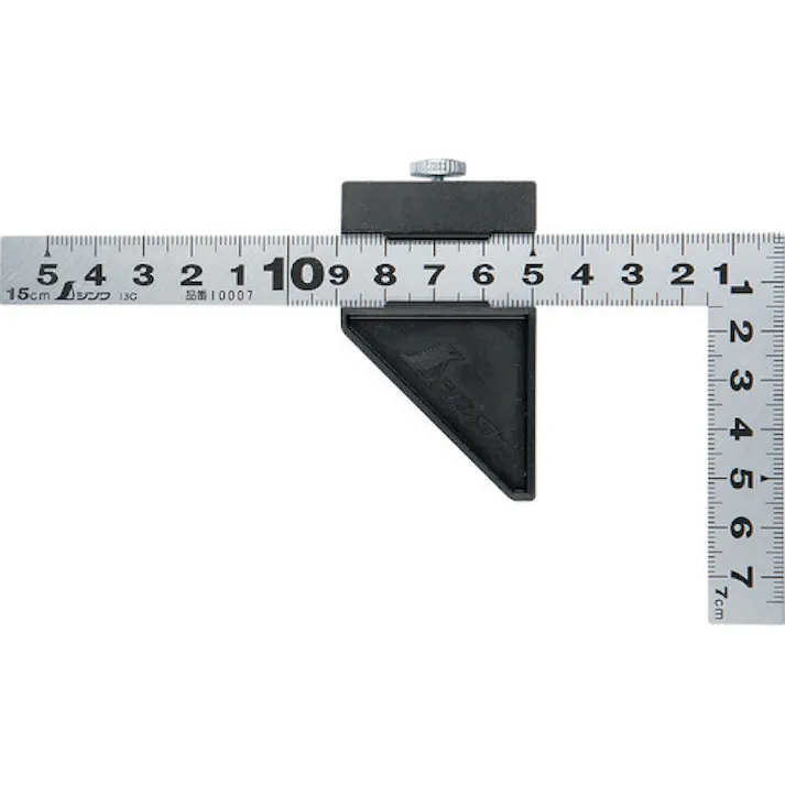 【CAINZ-DASH】シンワ測定 曲尺平ぴた シルバー 15cm 表裏同目 ストッパー付 12437【別送品】