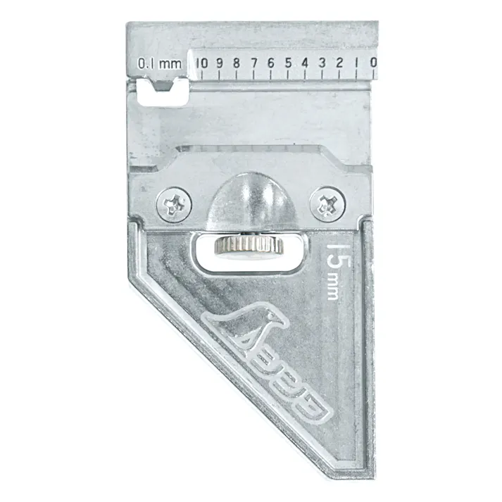 曲尺用ストッパー 金属製 15mm巾用 12481