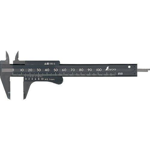 シンワ測定 プラノギス ポッケ 100mm 19515 標準ノギス シンワ測定 プラノギス ポッケ 100mm 19515 標準ノギス