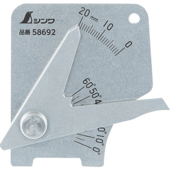 【CAINZ-DASH】シンワ測定 溶接ゲージ B 軽量・薄型 58692【別送品】