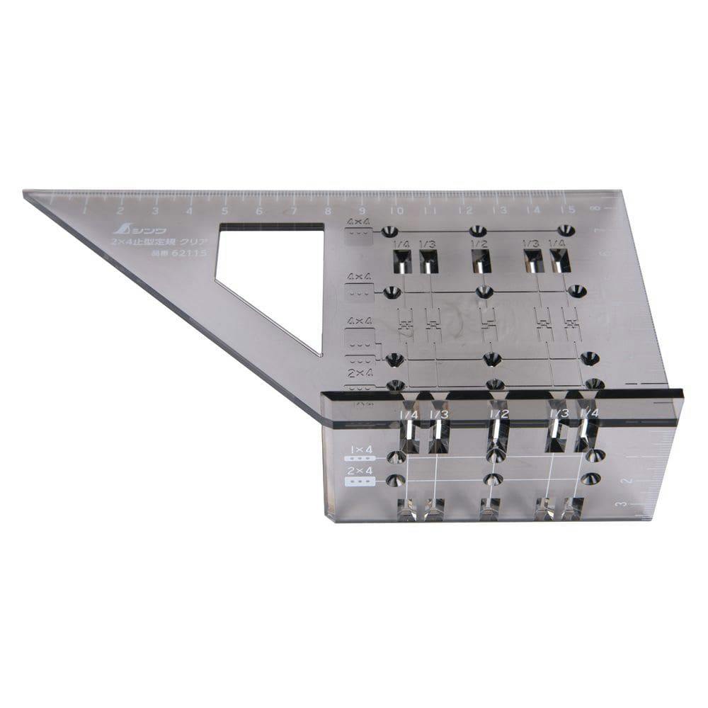 2×4止型定規 クリア 62115 | 作業工具・作業用品・作業収納 通販 2×4止型定規 クリア 62115 | 作業工具・作業用品・作業収納 通販