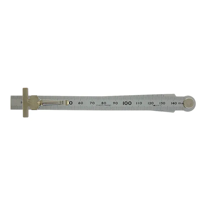 テーパーゲージ 1~15mm 直尺付 62612