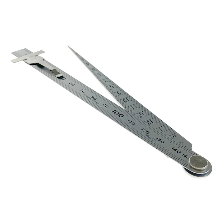テーパーゲージ 1~15mm 直尺付 62612