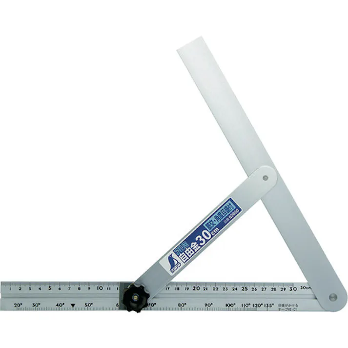 【CAINZ-DASH】シンワ測定 アルミ自由金 30cm 筋交・角度目盛付 62660【別送品】