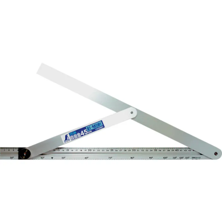 【CAINZ-DASH】シンワ測定 アルミ自由金 45cm 筋交・角度目盛付 62661【別送品】