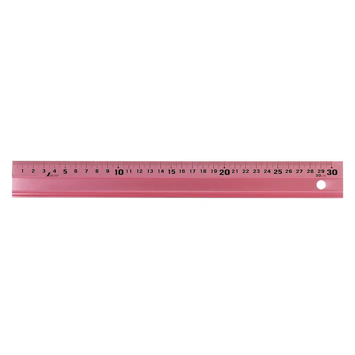 アルミ直尺 アル助 30cm ペールピンク 65416