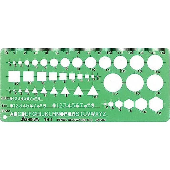 テンプレート 一般総合定規 TH-1 66021