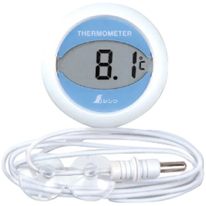 【CAINZ-DASH】シンワ測定 ホームサーモ デジタル T冷蔵庫用温度計 丸型 72980【別送品】