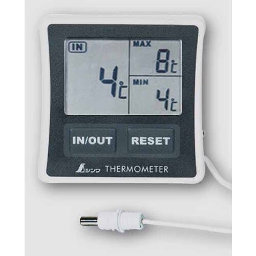 CAINZ-DASH】シンワ測定 冷蔵庫用デジタル温度計A最高最低／隔測式