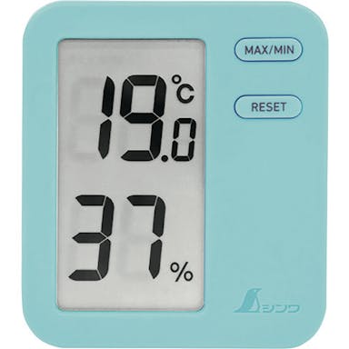 【CAINZ-DASH】シンワ測定 デジタル温湿度計　Ｈｏｍｅ　Ａ　ブルー　クリアパック 73048【別送品】