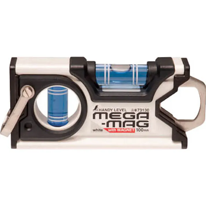 ハンディレベル MEGA-MAG 100mm白マグネット付 73130
