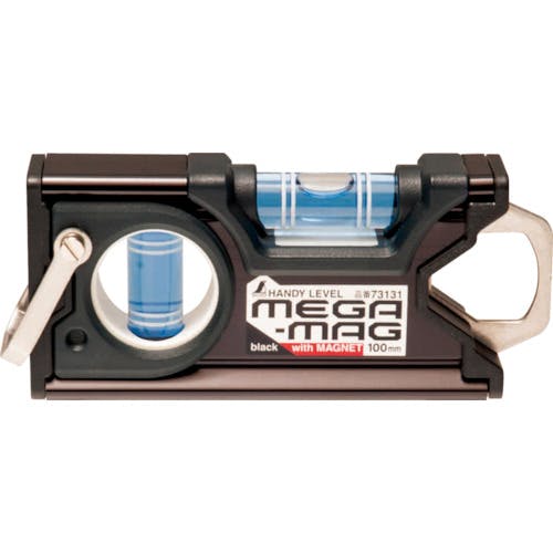 シンワ測定 ハンディレベル MEGA-MAG 100mm黒マグネット付 73131 アルミ製水平器 シンワ測定 ハンディレベル MEGA-MAG 100mm黒マグネット付 73131 アルミ製水平器