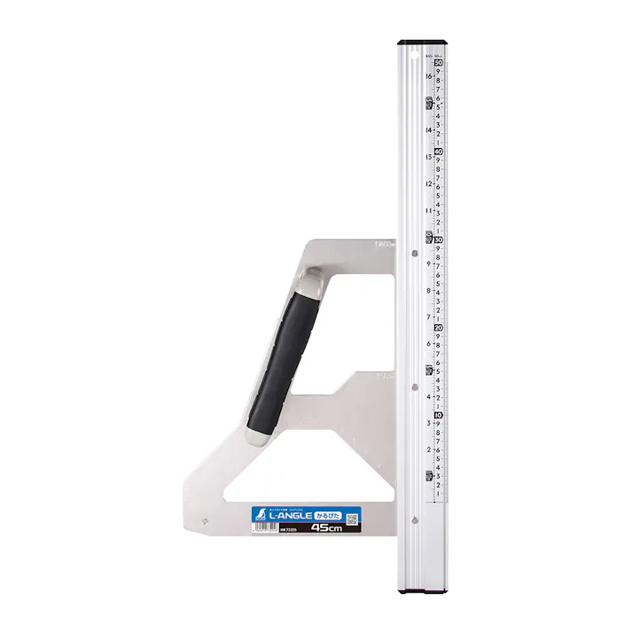 丸ノコガイド定規 エルアングル かるぴた 45cm 併用目盛 73205